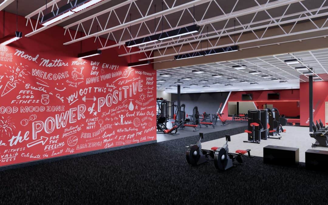 Graphics for new Snap Fitness location in Annapolis, Maryland